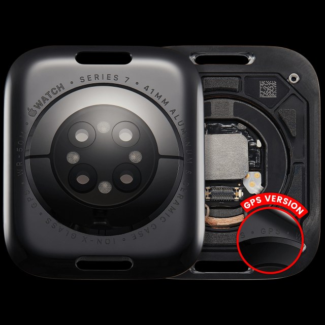 Cover posteriore gruppo per Watch Series 7 (41mm) (GPS Version) (Aluminum / Nero siderale)