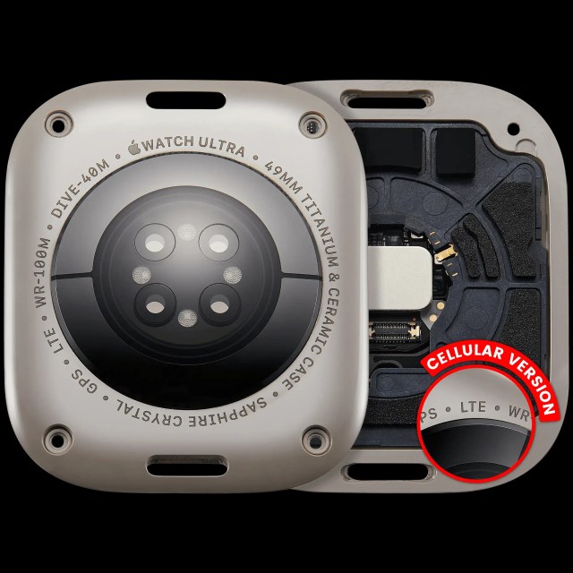Cover posteriore gruppo per Watch Series Ultra (2nd Gen)(49mm) (versione LTE) (Naturale)