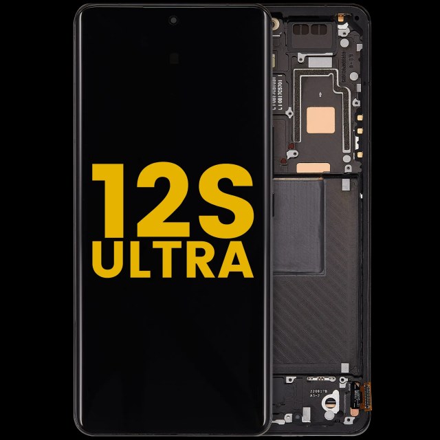 Display OLED completo con Frame per Xiaomi 12S Ultra (Refurbished) (Nero)