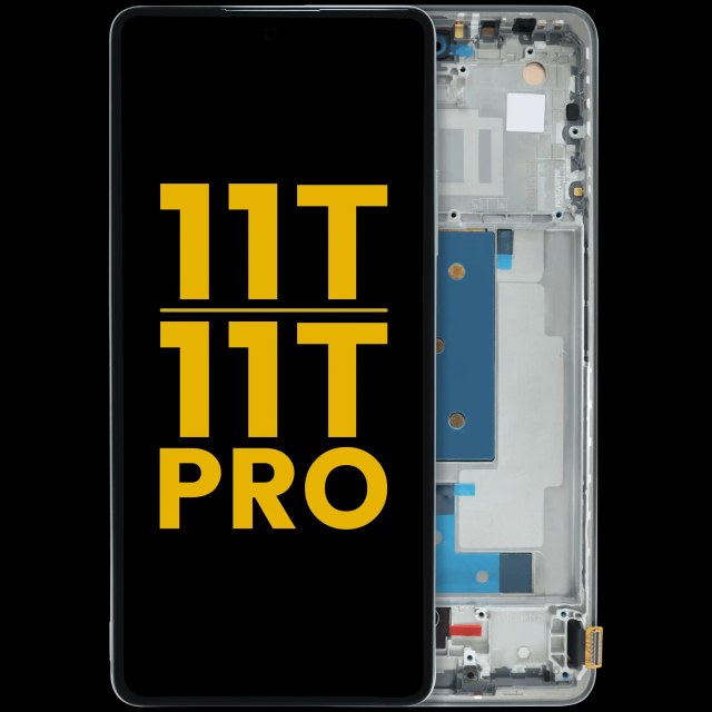 Display OLED completo con Frame per Xiaomi 11T / 11T Pro (Refurbished) (Celestial Blu)