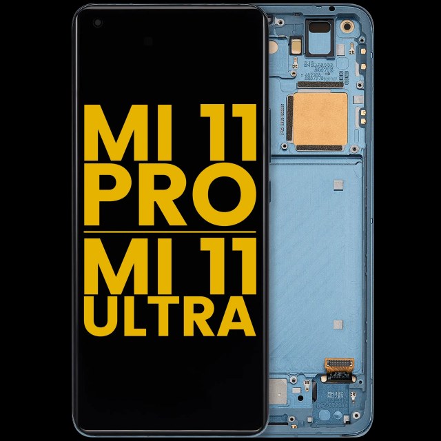 Display OLED completo con Frame per Xiaomi Mi 11 Pro / Mi 11 Ultra (Refurbished) (Verde)