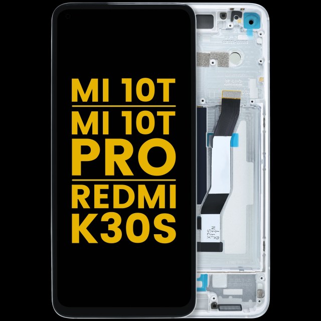 Display LCD completo con Frame per Xiaomi Mi 10T / Mi 10T Pro 5G / Redmi K30S (Refurbished) (Aurora Blu)