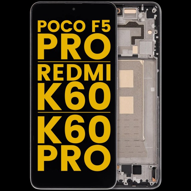 Display OLED completo con Frame per Xiaomi Poco F5 Pro / Redmi K60 / K60 Pro (Refurbished) (Bianco)