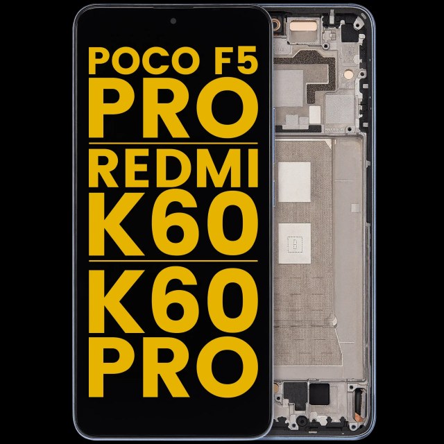 Display OLED completo con Frame per Xiaomi Poco F5 Pro / Redmi K60 / K60 Pro (Refurbished) (Blu)