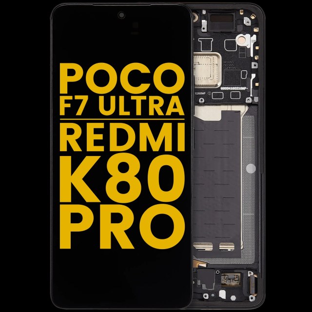 Display OLED completo con Frame per Xiaomi Poco F7 Ultra / Redmi K80 Pro (Refurbished) (Nero)