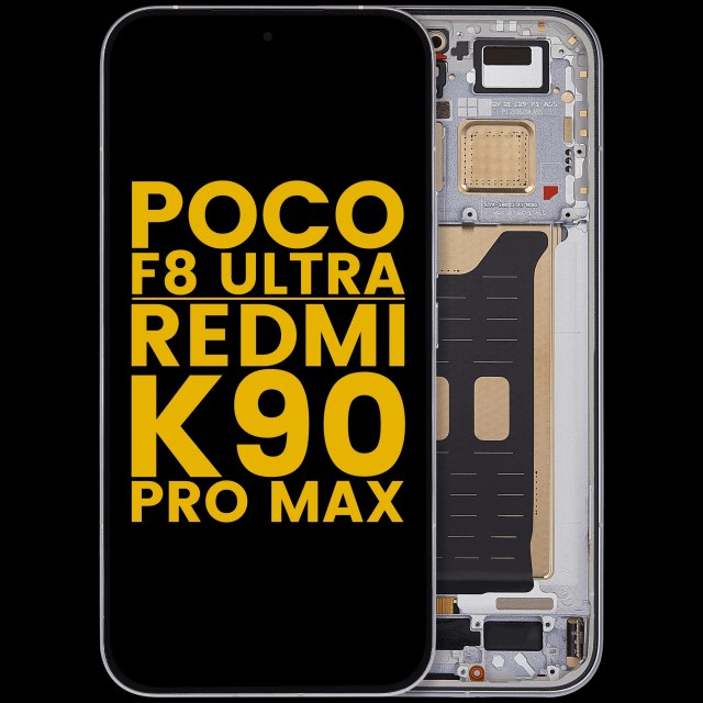 Display OLED completo con Frame per Xiaomi Poco F8 UItra / Redmi K90 Pro Max (Refurbished) (Denim Blu)