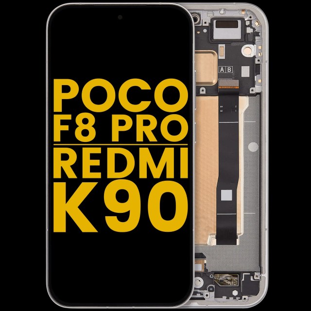 Display OLED completo con Frame per Poco F8 Pro / Redmi K90 (Refurbished) (Titanio Argento)