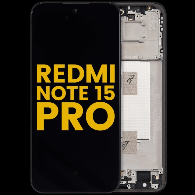 Display OLED completo con Frame per Xiaomi Redmi Note 15 Pro 5G (Refurbished) (Nero)