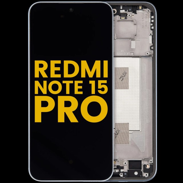 Display OLED completo con Frame per Xiaomi Redmi Note 15 Pro 5G (Refurbished) (Glacier Blu)