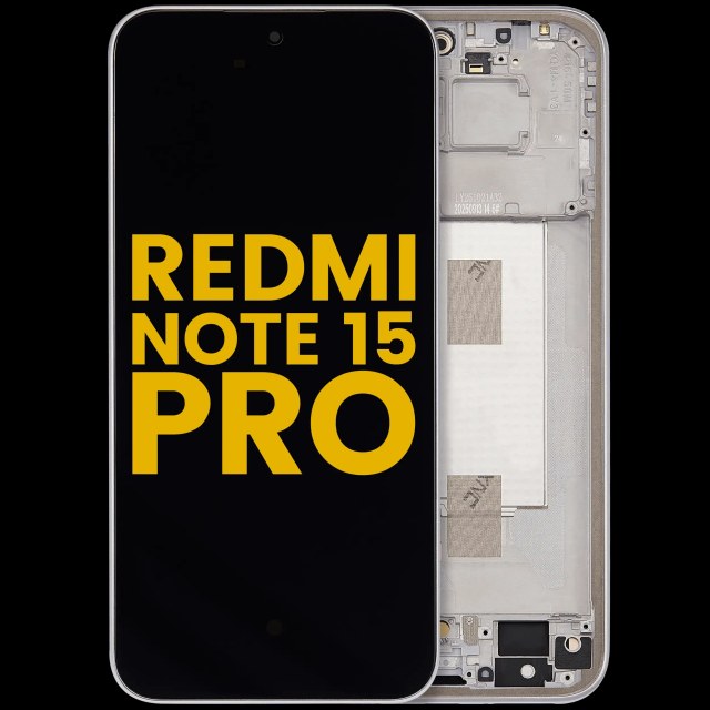 Display OLED completo con Frame per Xiaomi Redmi Note 15 Pro 5G (Refurbished) (Titanio Color)