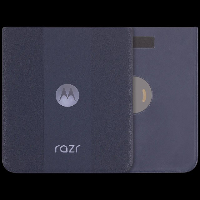 vetro cover posteriore per Motorola Razr Plus / Razr 50 Ultra (XT2451 / 2024) / Razr Plus 2025 (XT2557 / 2025) (Premium) (Mezzanotte Blu)