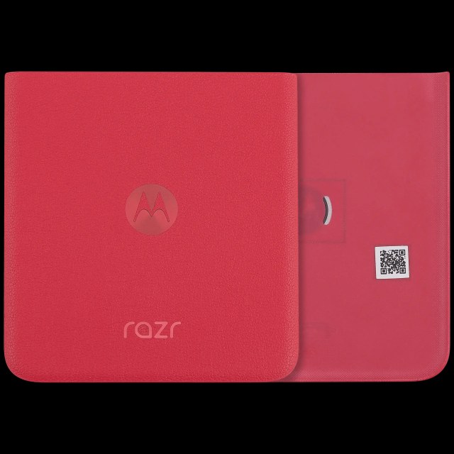 Bottom vetro cover posteriore per Motorola Razr Plus / Razr 40 Ultra (XT2321 / 2023) (Premium) (Viva Magenta)