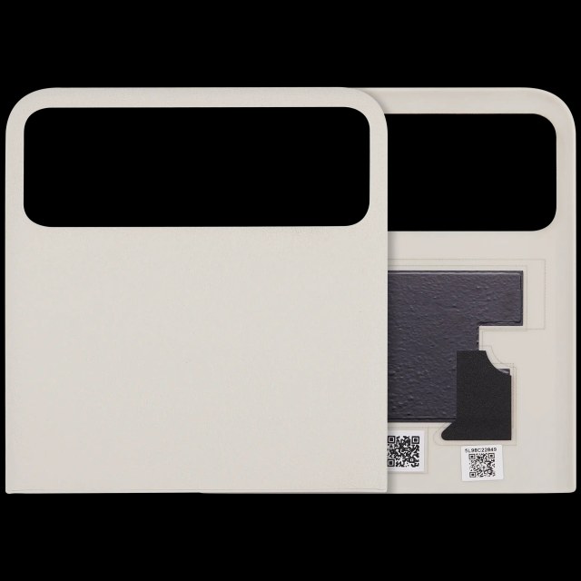 Top OLED vetro cover posteriore per Motorola Razr / Razr 40 (XT2323 / 2023) (Premium) (Vanilla Cream)