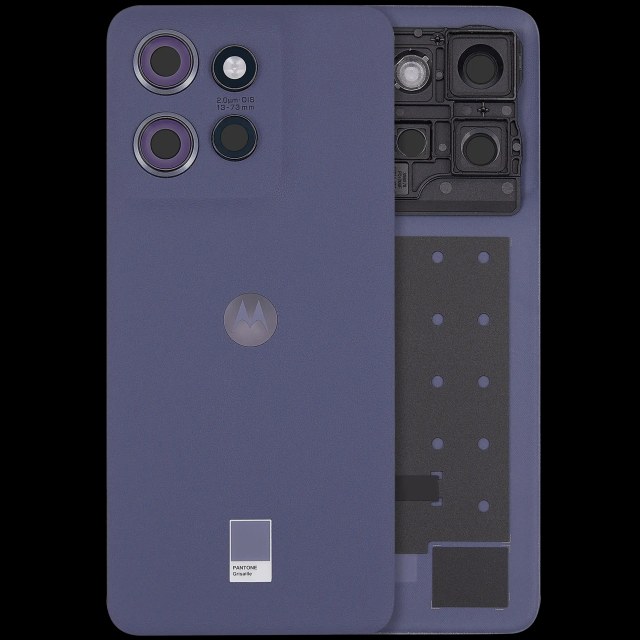 vetro cover posteriore per Motorola Moto Edge 50 Neo (XT2409 / 2024) (Premium) (Grisaille)