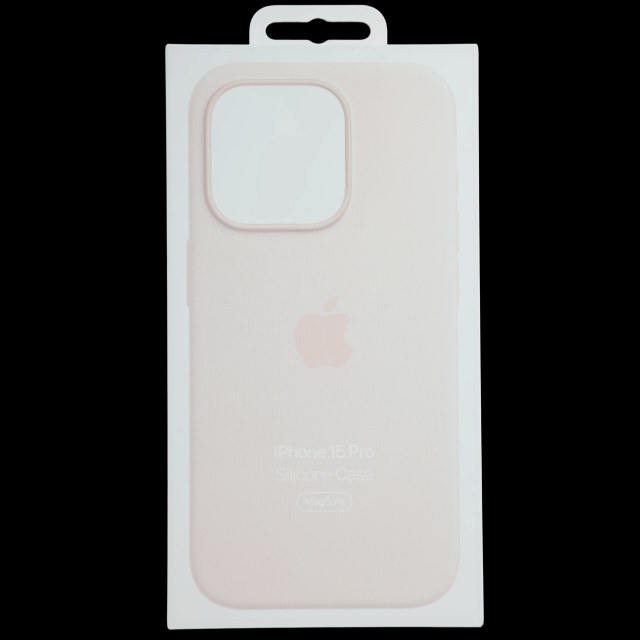 Silicone Case con MagSafe per iPhone 15 Pro (Service Pack Grade New) (Light Rosa)