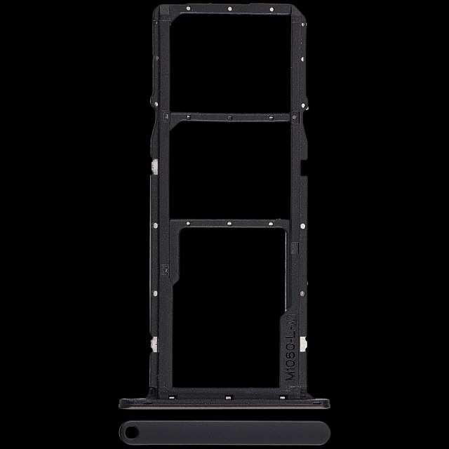 Carrellino SIM per Huawei Y5 (2019) (Premium) (Nero)