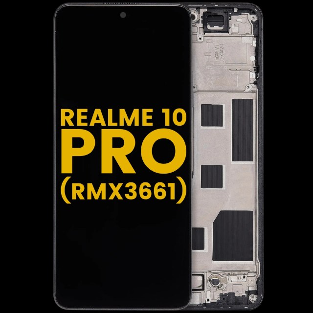 Display LCD completo con Frame per Realme 10 Pro (RMX3661) (Refurbished) (Dark Matter)