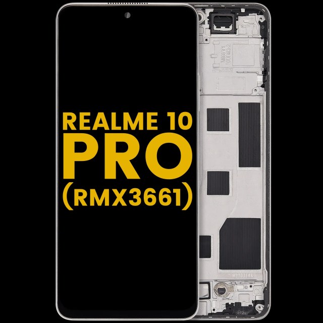 Display LCD completo con Frame per Realme 10 Pro (RMX3661) (Refurbished) (Hyperspace Oro)