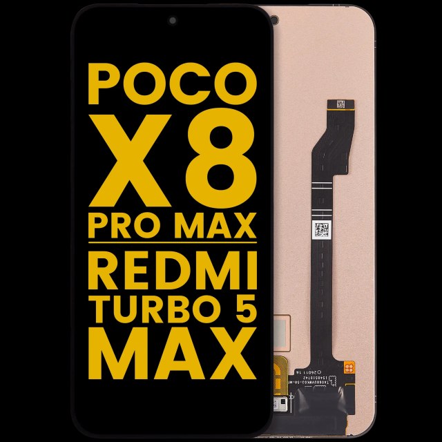 Display OLED completo senza Frame per Xiaomi Poco X8 Pro Max / Redmi Turbo 5 Max (Refurbished) (tutti i colori)