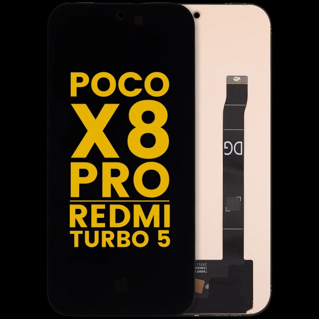 Display OLED completo senza Frame per Xiaomi Poco X8 Pro / Redmi Turbo 5 (Refurbished) (tutti i colori)
