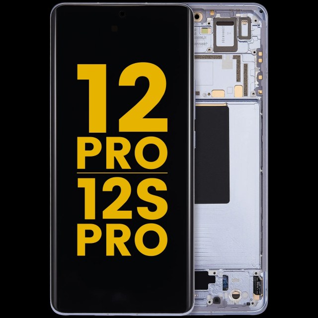 Display OLED completo con Frame per Xiaomi 12 Pro / 12S Pro (Refurbished) (Blu)