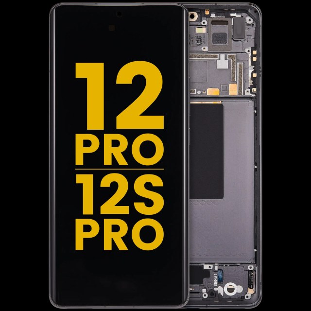 Display OLED completo con Frame per Xiaomi 12 Pro / 12S Pro (Refurbished) (Grigio)
