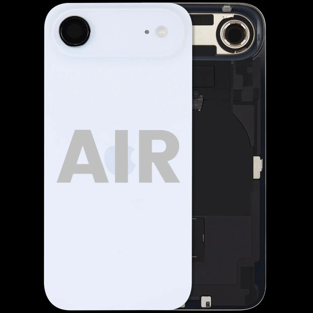 Vetro posteriore con magnete MagSafe, NFC e flat flash per iPhone Air (Used Service Pack Pull: Grade B) (Blu cielo)