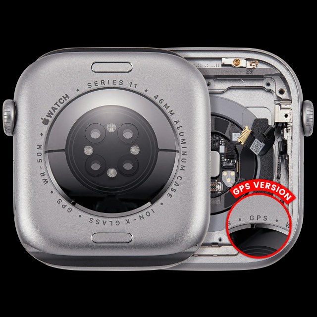 Scocca completa per Watch Series 11 (46MM) (Used Service Pack Pull: grado A) (GPS Version) (Aluminum / Grigio siderale )