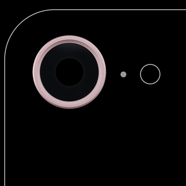 Lente fotocamera posteriore con staffa e Cornice per iPhone 17e (Premium) (Soft Rosa)