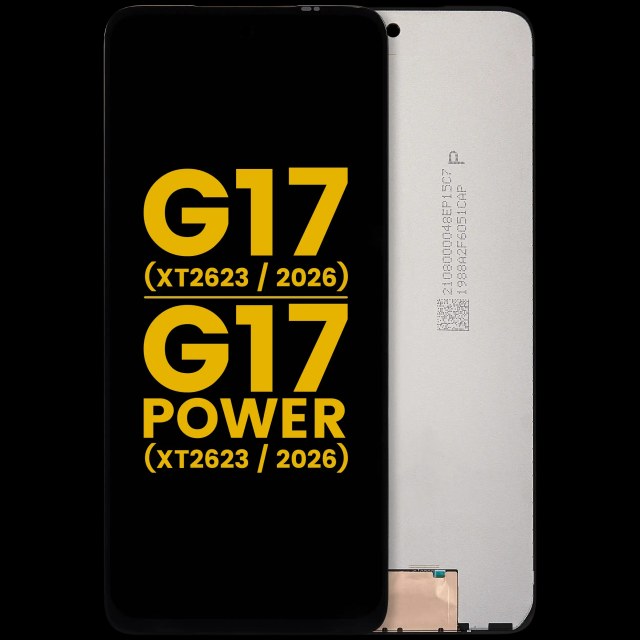 Display LCD completo senza Frame per Motorola Moto G17 (XT2623 / 2026) / G17 Power (XT2623 / 2026) (Refurbished) (tutti i colori)