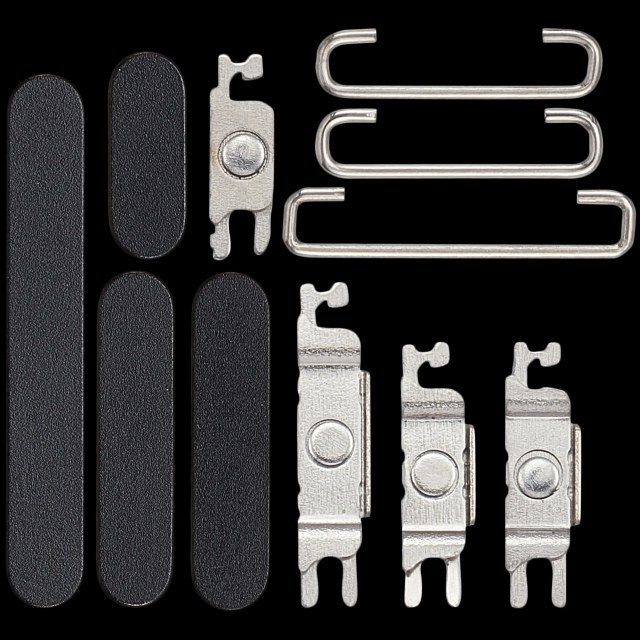 Hard Buttons (Accensione / Volume / switch) per iPhone 16e (Nero)