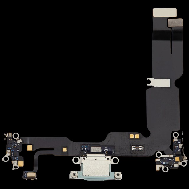 Flat connettore di ricarica per iPhone 15 Plus (Used Service Pack Pull) (Verde)