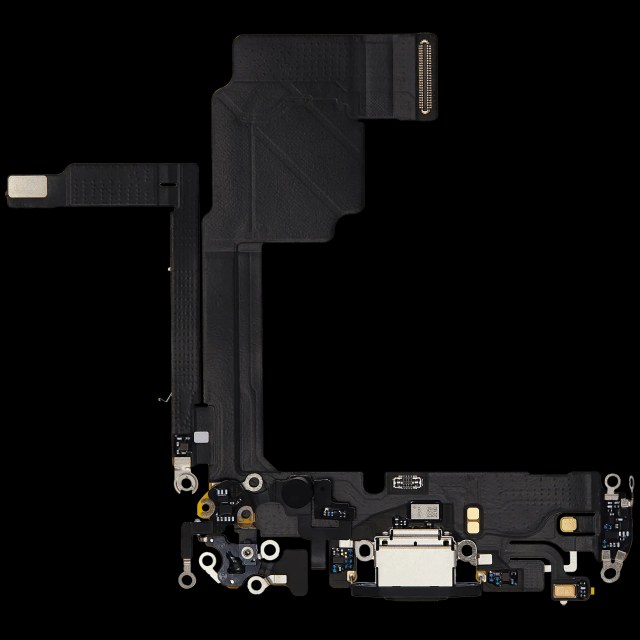 Flat connettore di ricarica per iPhone 15 Pro (Used Service Pack Pull) (Titanio nero)