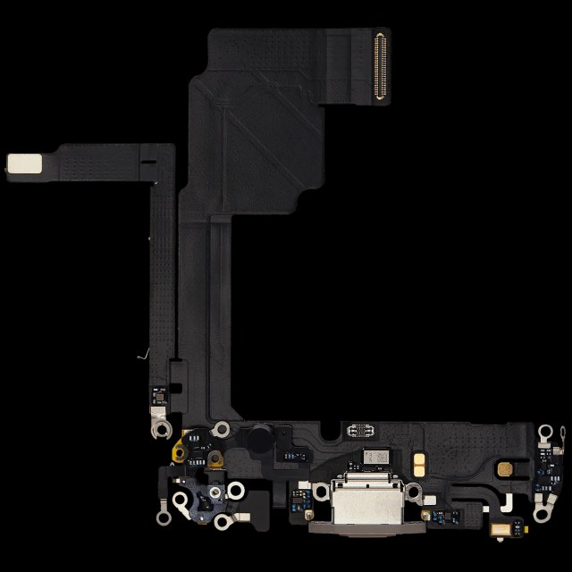 Flat connettore di ricarica per iPhone 15 Pro (Used Service Pack Pull) (Titanio naturale)