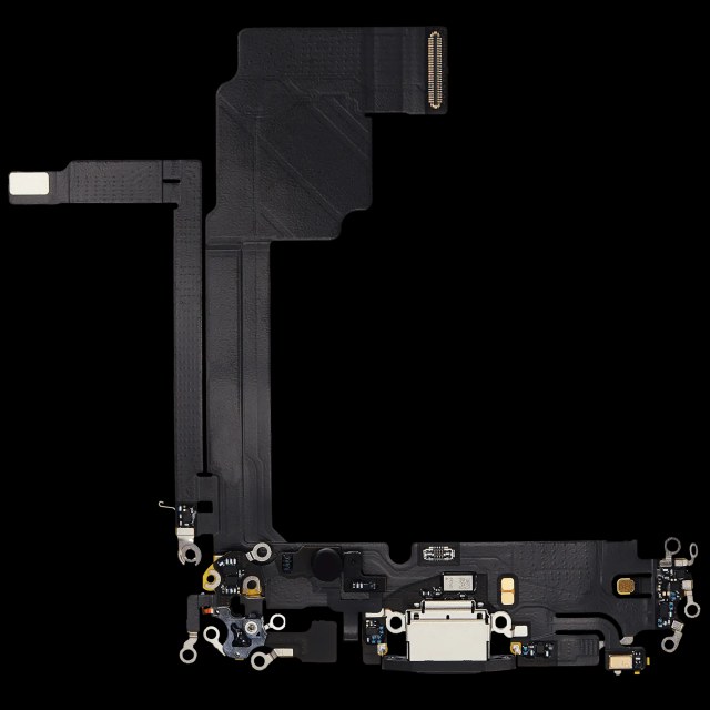 Flat connettore di ricarica per iPhone 15 Pro Max (Used Service Pack Pull) (Titanio nero)