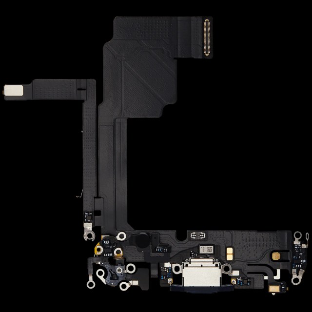 Flat connettore di ricarica per iPhone 15 Pro (Used Service Pack Pull) (Titanio blu)