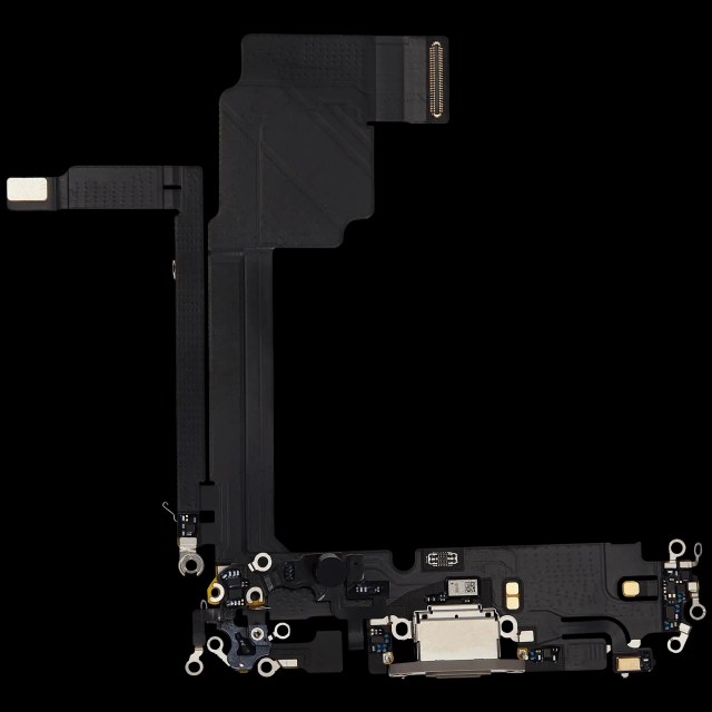 Flat connettore di ricarica per iPhone 15 Pro Max (Used Service Pack Pull) (Titanio naturale)