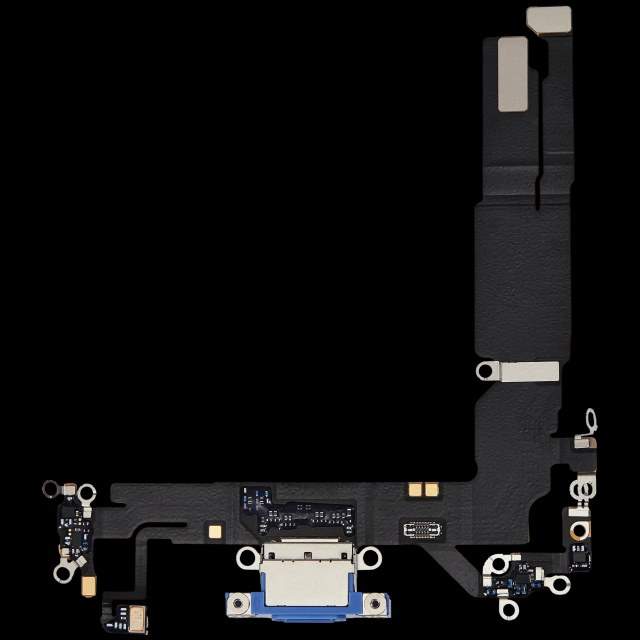 Flat connettore di ricarica per iPhone 16 (Used Service Pack Pull) (Blu oltremare)