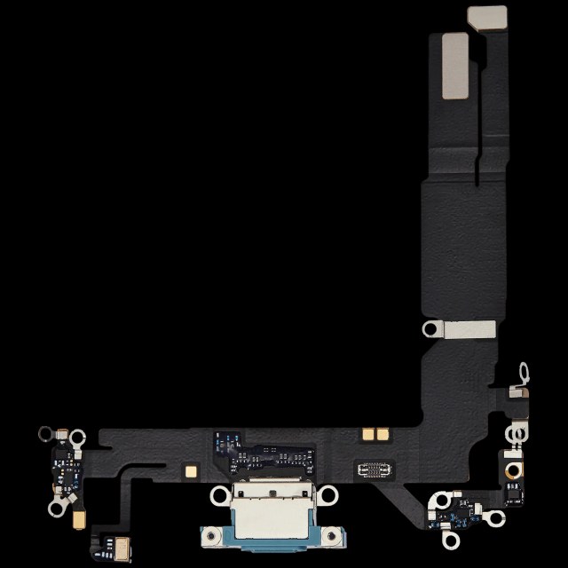Flat connettore di ricarica per iPhone 16 (Used Service Pack Pull) (Verde petrolio)