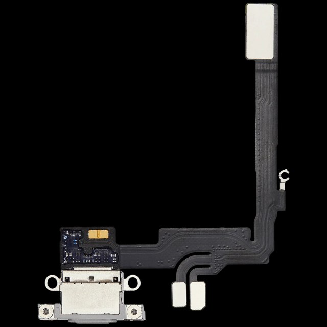 Flat connettore di ricarica per iPhone 16 Pro (Used Service Pack Pull) (Titanio bianco)