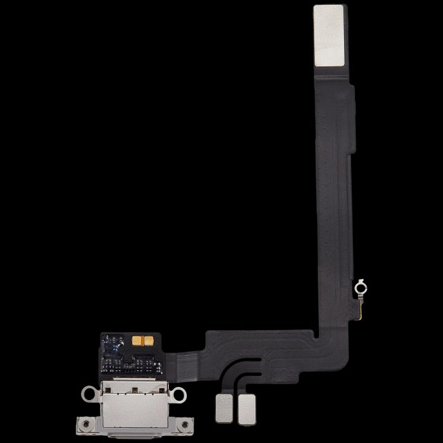 Flat connettore di ricarica per iPhone 16 Pro Max (Used Service Pack Pull) (Titanio bianco)