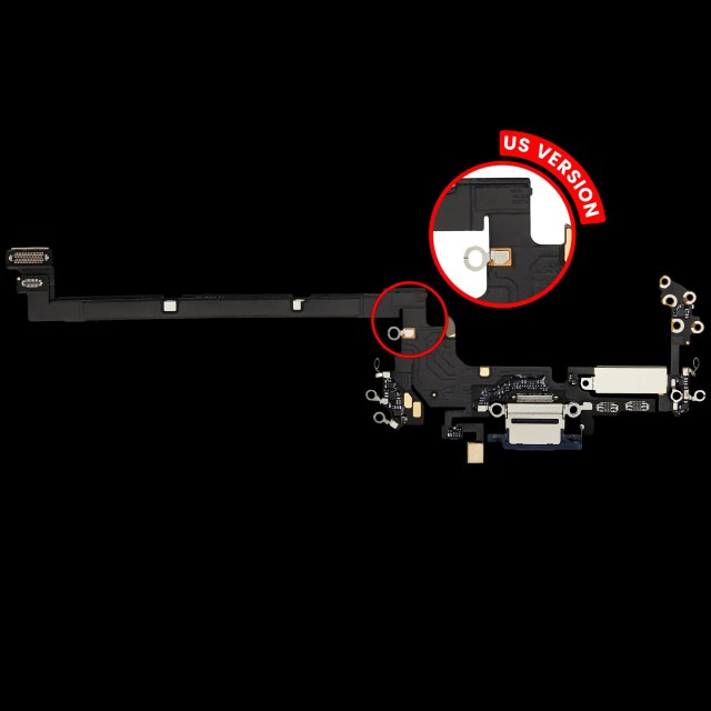 Flat connettore di ricarica per iPhone 17 Pro (Used Service Pack Pull) (US Version) (Deep Blu)