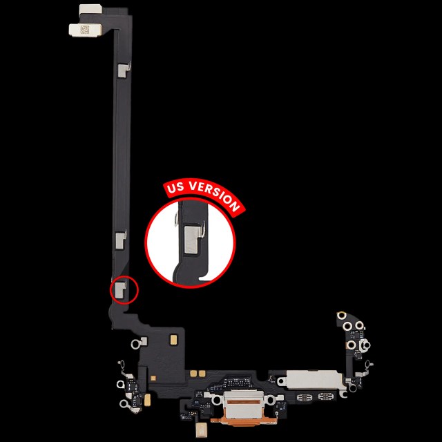 Flat connettore di ricarica per iPhone 17 Pro Max (Used Service Pack Pull) (US Version) (Cosmic Arancione)