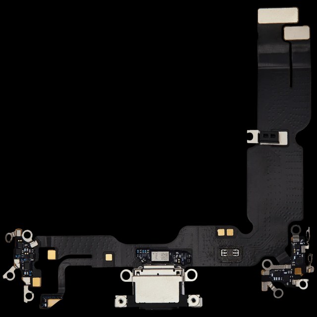 Flat connettore di ricarica per iPhone 15 Plus (Used Service Pack Pull) (Nero)