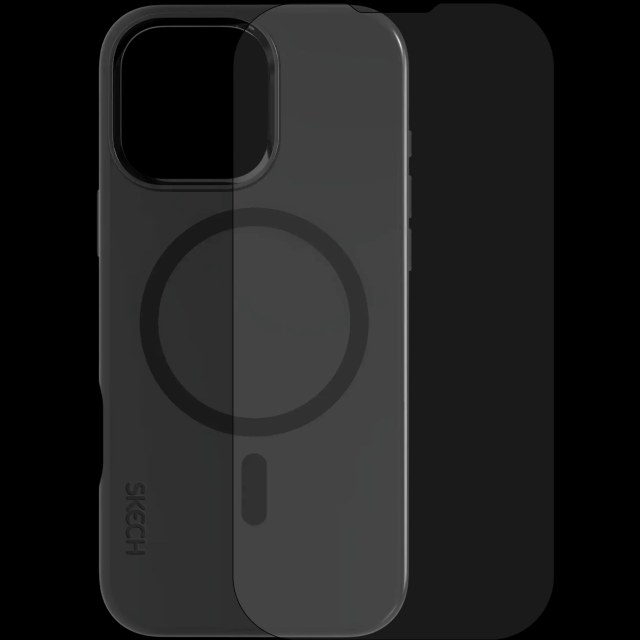 Nero Case con Screen Protector e MagSafe per iPhone 16 Pro Max (Skech)