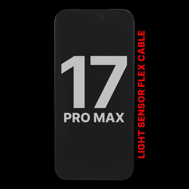 Display OLED completo compatibile per iPhone 17 Pro Max con Sensore luminosità flat (Used Service Pack Pull: grado A)