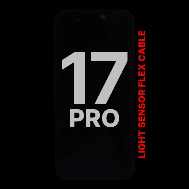Display OLED completo compatibile per iPhone 17 Pro con Sensore luminosità flat (Used Service Pack Pull: grado A)