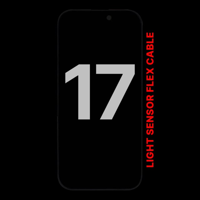 Display OLED completo compatibile per iPhone 17 con Sensore luminosità flat (Used Service Pack Pull: grado A)