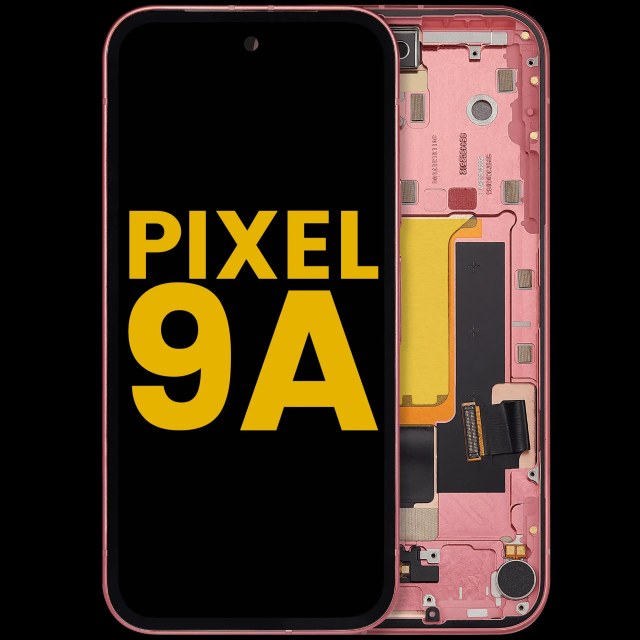 Display OLED completo con Frame (con Fingerprint Sensore ) per Google Pixel 9A (Refurbished) (Peony)