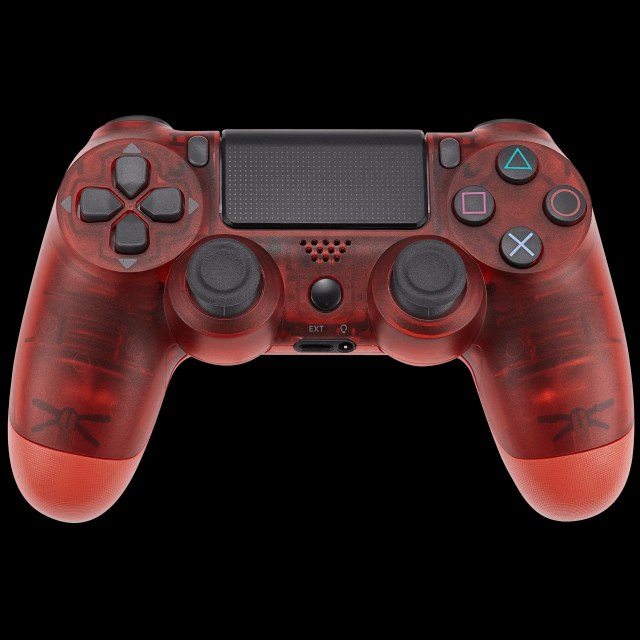 DoubleShock 4 Wired Controller per Playstation 4 (Crystal Rosso)